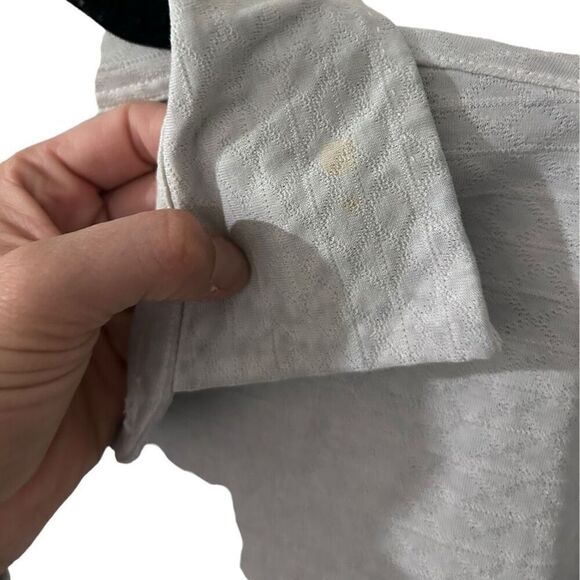 Banana Republic Argyle Knit Collared Long Sleeve Button-Down Shirt Gray Size XL - Picture 8 of 11